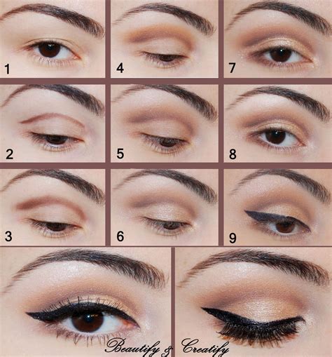 neutral eyeshadow looks step by.